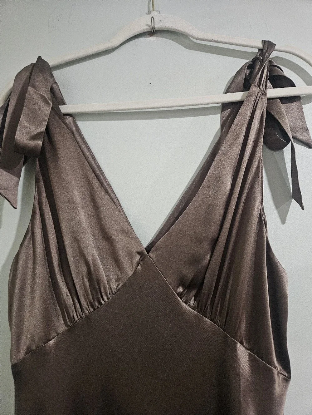 Reformation Pernille Silk Tie-Strap Maxi Dress New With Tags Size Large - Picture 9 of 12